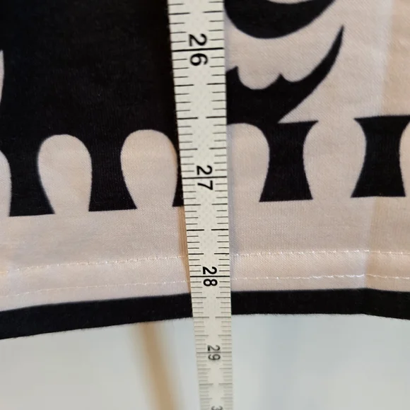 Navy and White Printed Pull-On Skirt - Picture 8 of 8